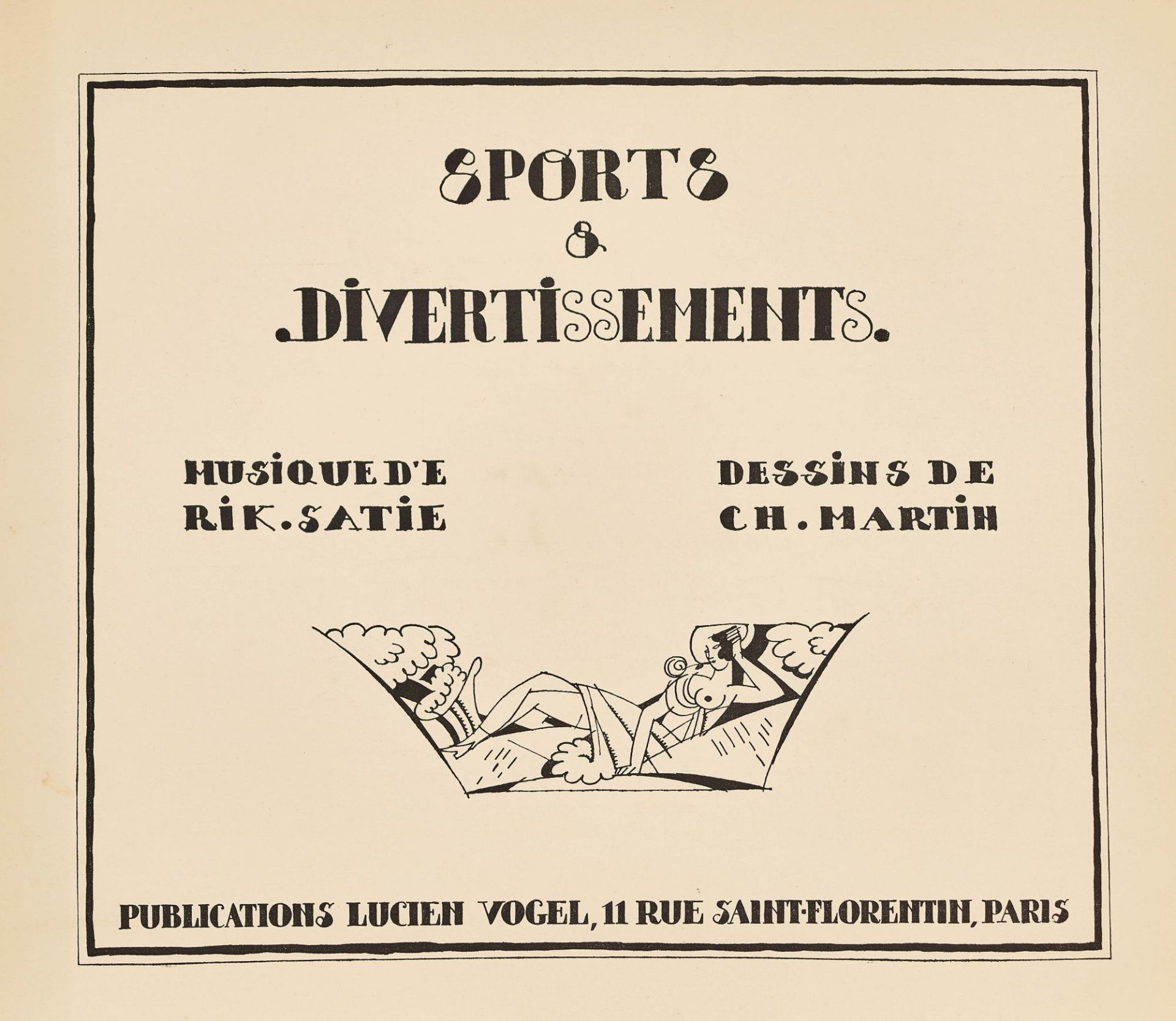 MARTIN, CHARLES: Erik Satie: "Sports & Divertissements".