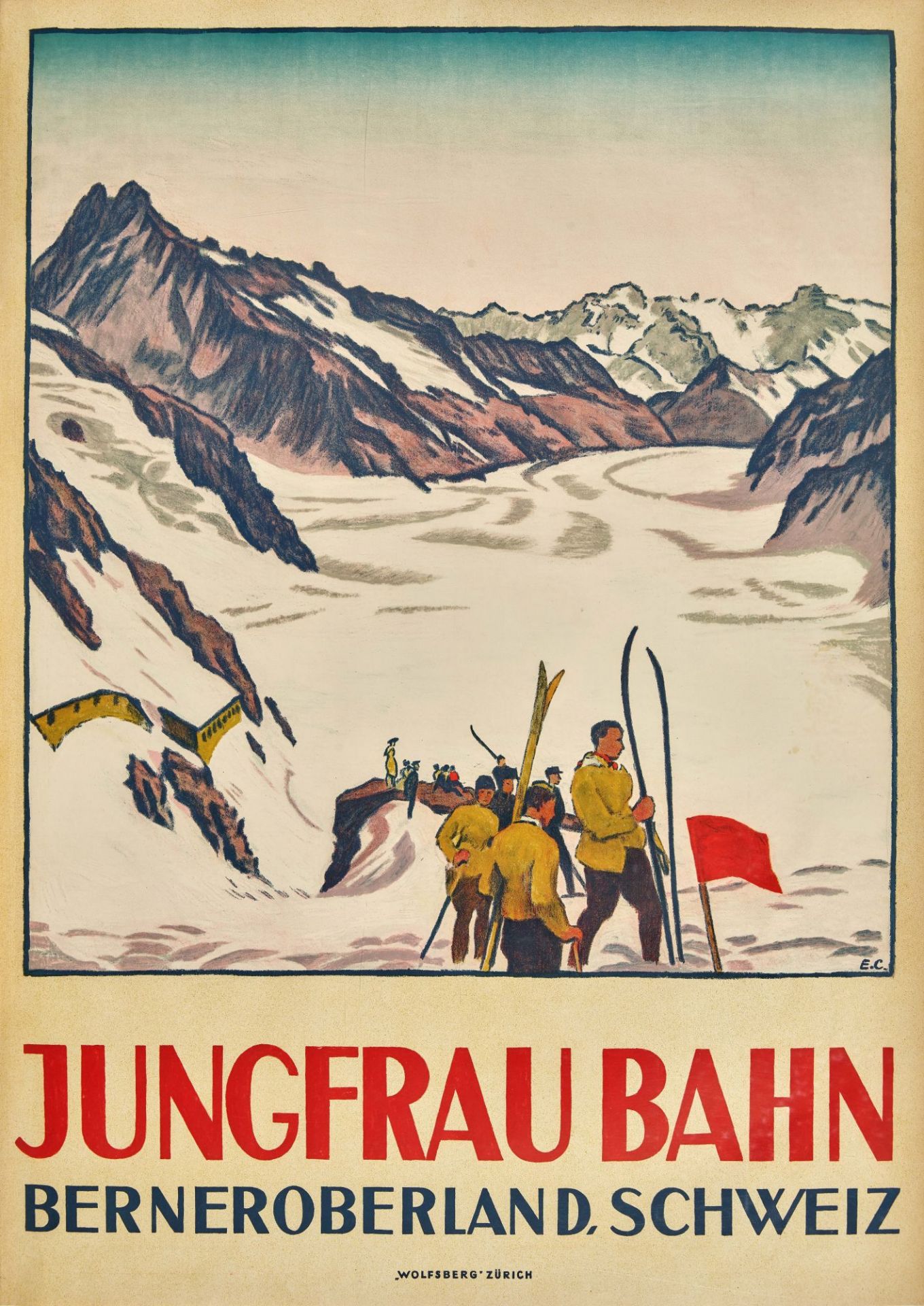 CARDINAUX, EMIL: "Jungfraubahn - Berner Oberland, Schweiz".