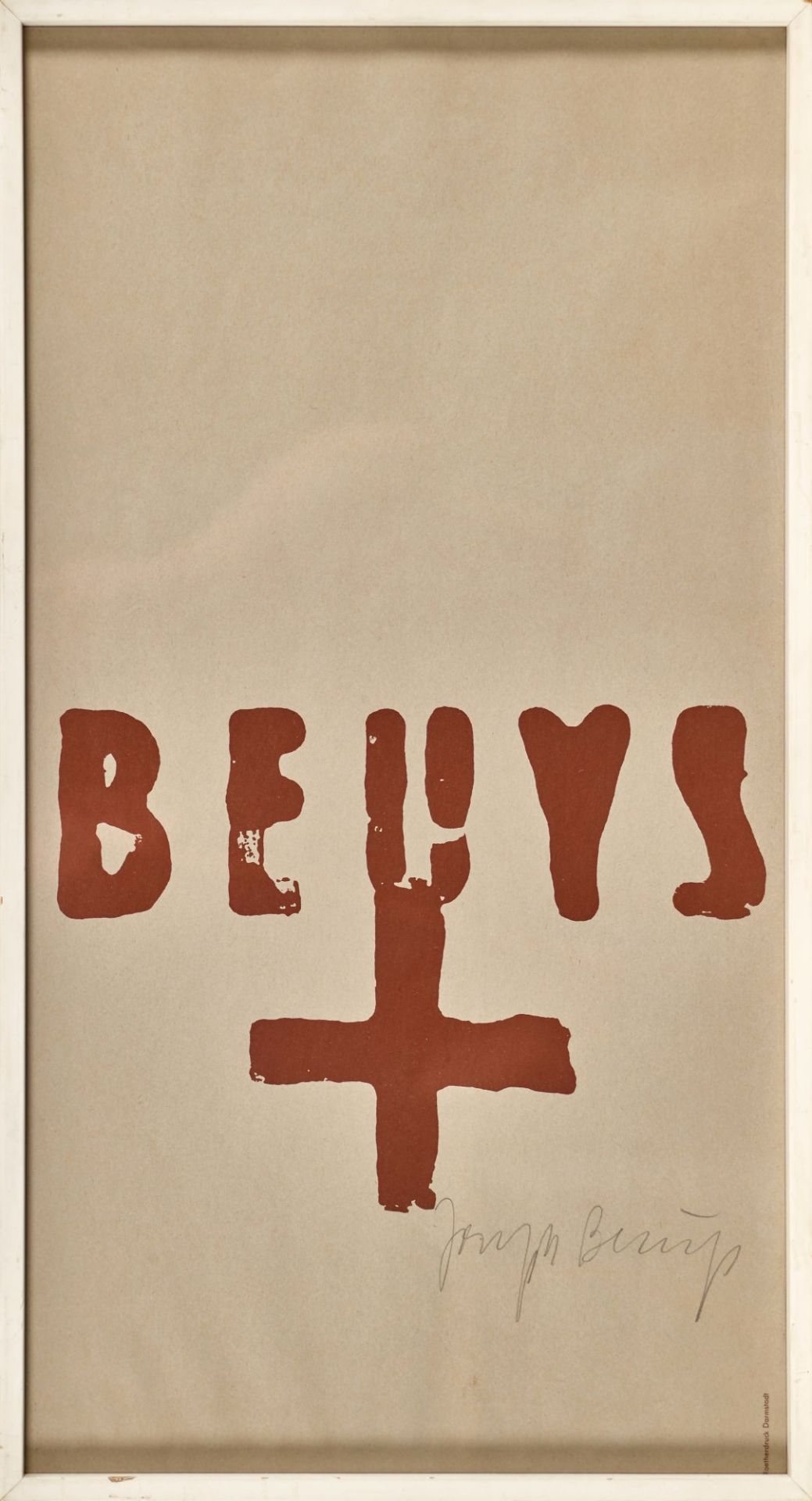 BEUYS, JOSEPH: "Joseph Beuys, Hessisches Museum Darmstadt 1972". - Bild 2 aus 2