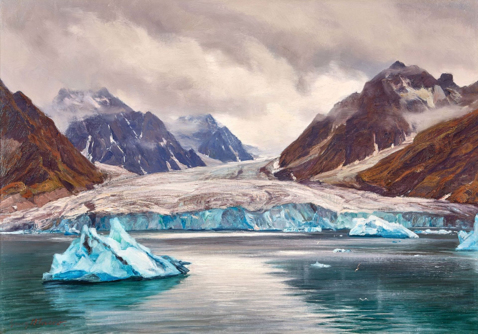 MACCO, GEORG: "Magdalenenbay, Spitzbergen (Gully-Gletscher)".