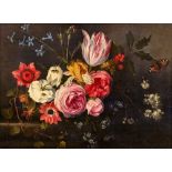 BRUEGHEL, JAN II: Stillleben mit Blumenbouqet und Insekten.