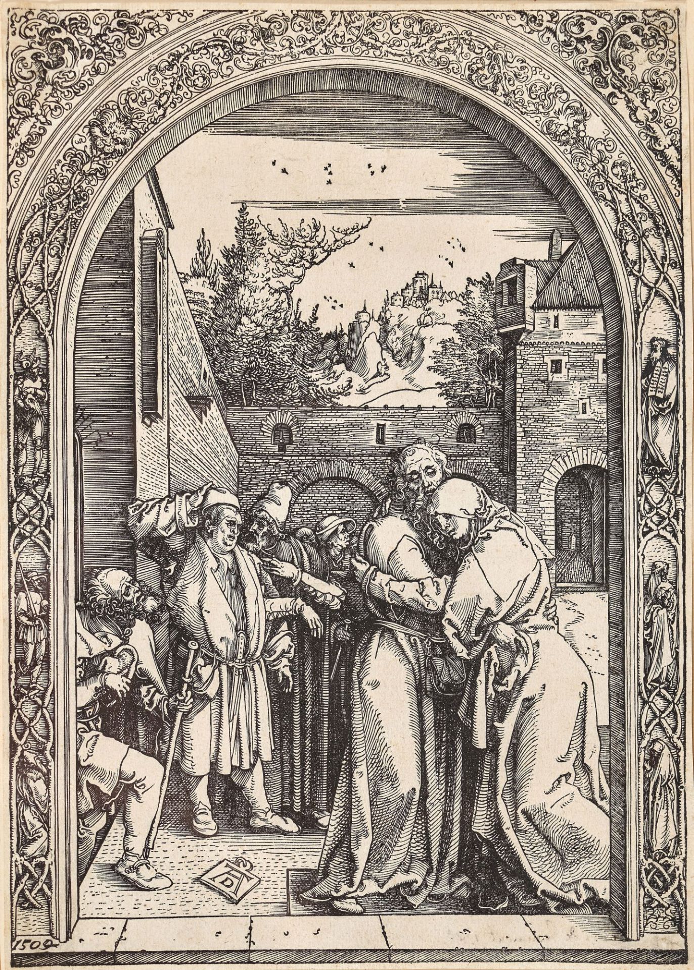 DÜRER, ALBRECHT: "Joachim und Anna unter der goldenen Pforte".