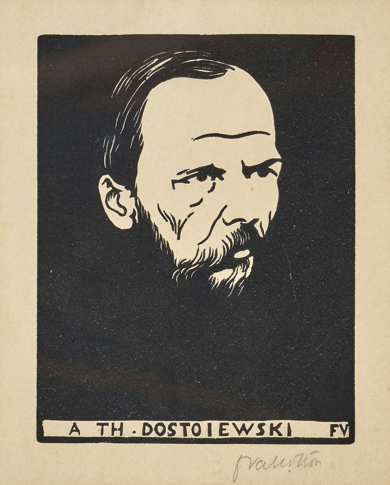 VALLOTTON, FÉLIX: "A. Th. Dostojevsi".
