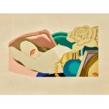 WESSELMANN, TOM: "Nude with rose".