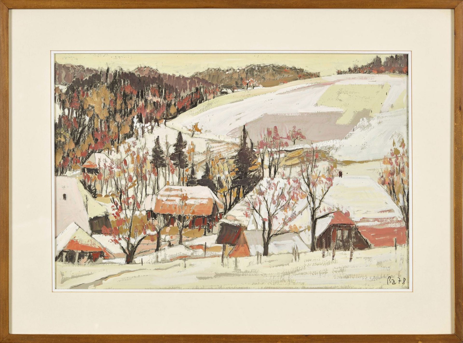 BAUMANN, ERNST: Winterlandschaft. - Image 2 of 2