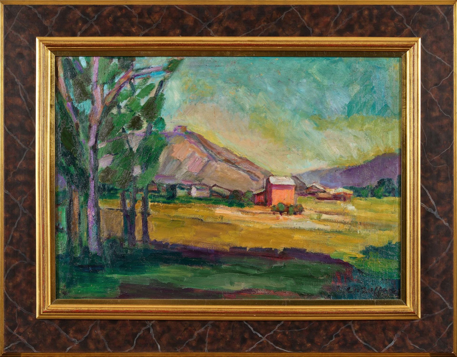 ZUFFEREY, CHRISTIANE: "Paysage de Sierre - Maison rose". - Image 2 of 2