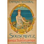 DROIT, JEAN: "Emprunt National Souscrivez à la Banque Transatlantique".