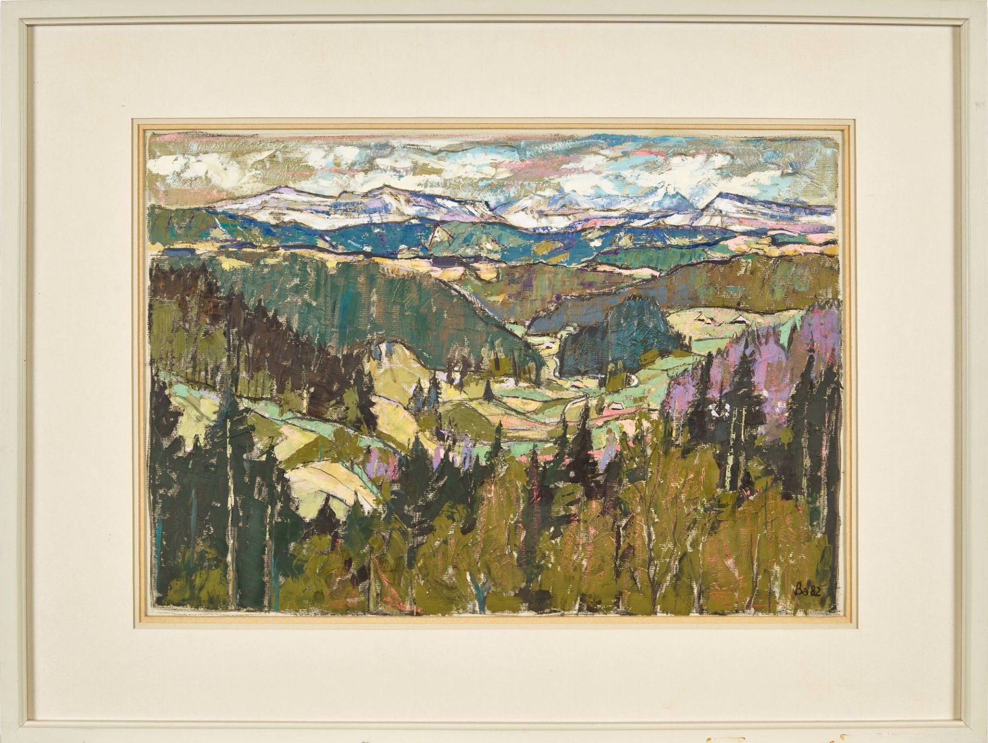 BAUMANN, ERNST: Voralpenlandschaft. - Image 2 of 2