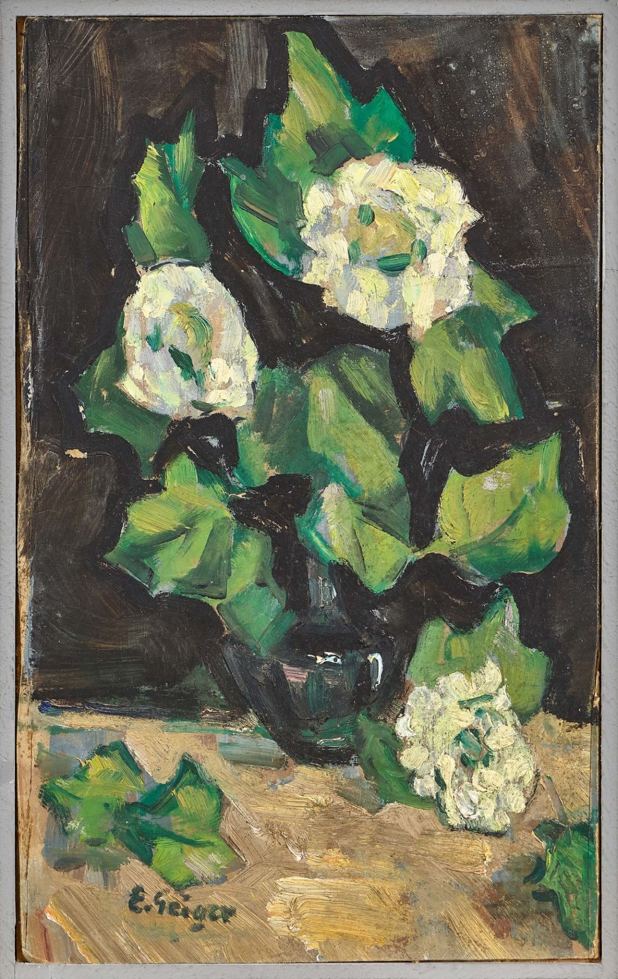 GEIGER, ERNST SAMUEL: Blumen in Vase. - Image 2 of 2