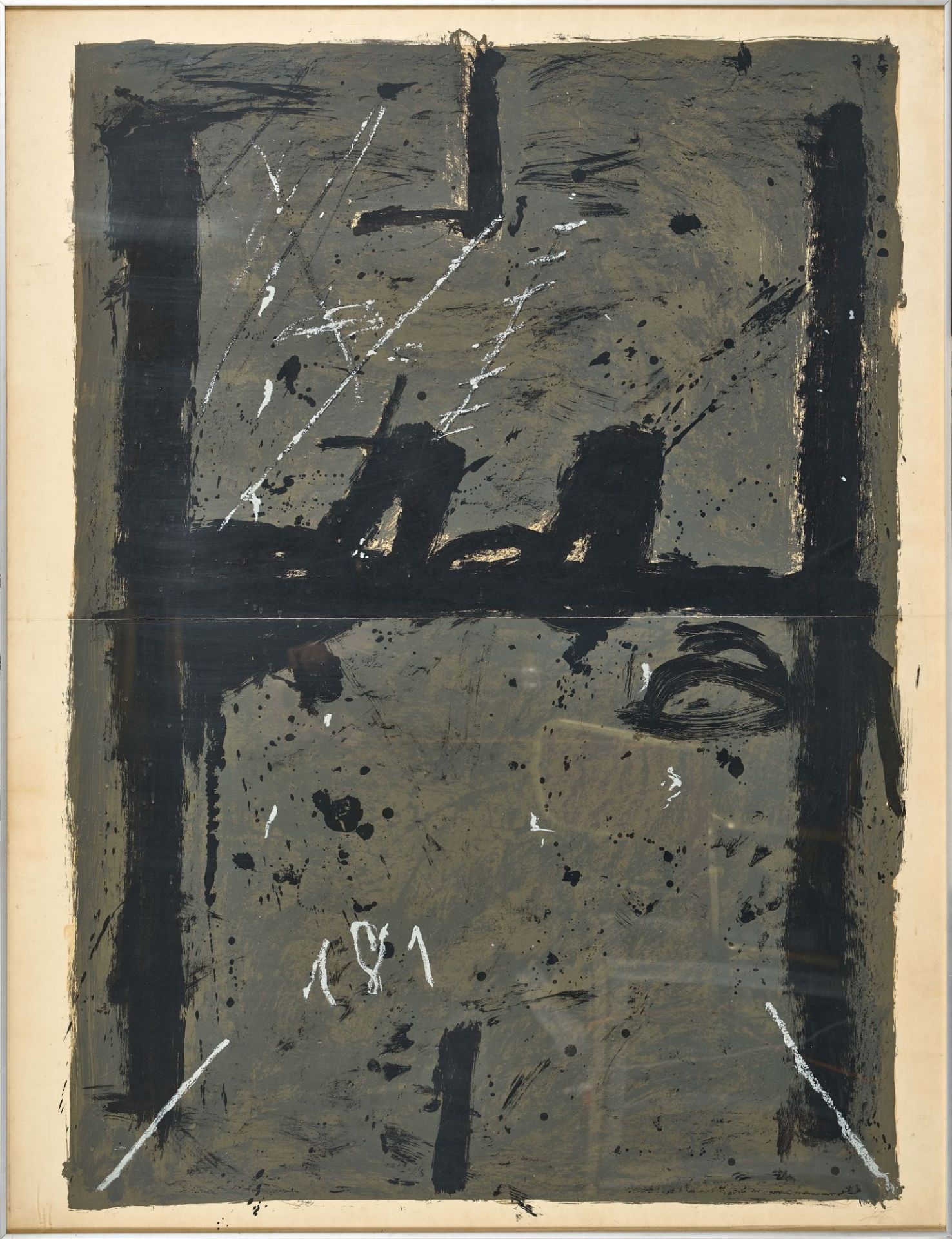 TÀPIES, ANTONI: "La grande grise". - Image 2 of 2