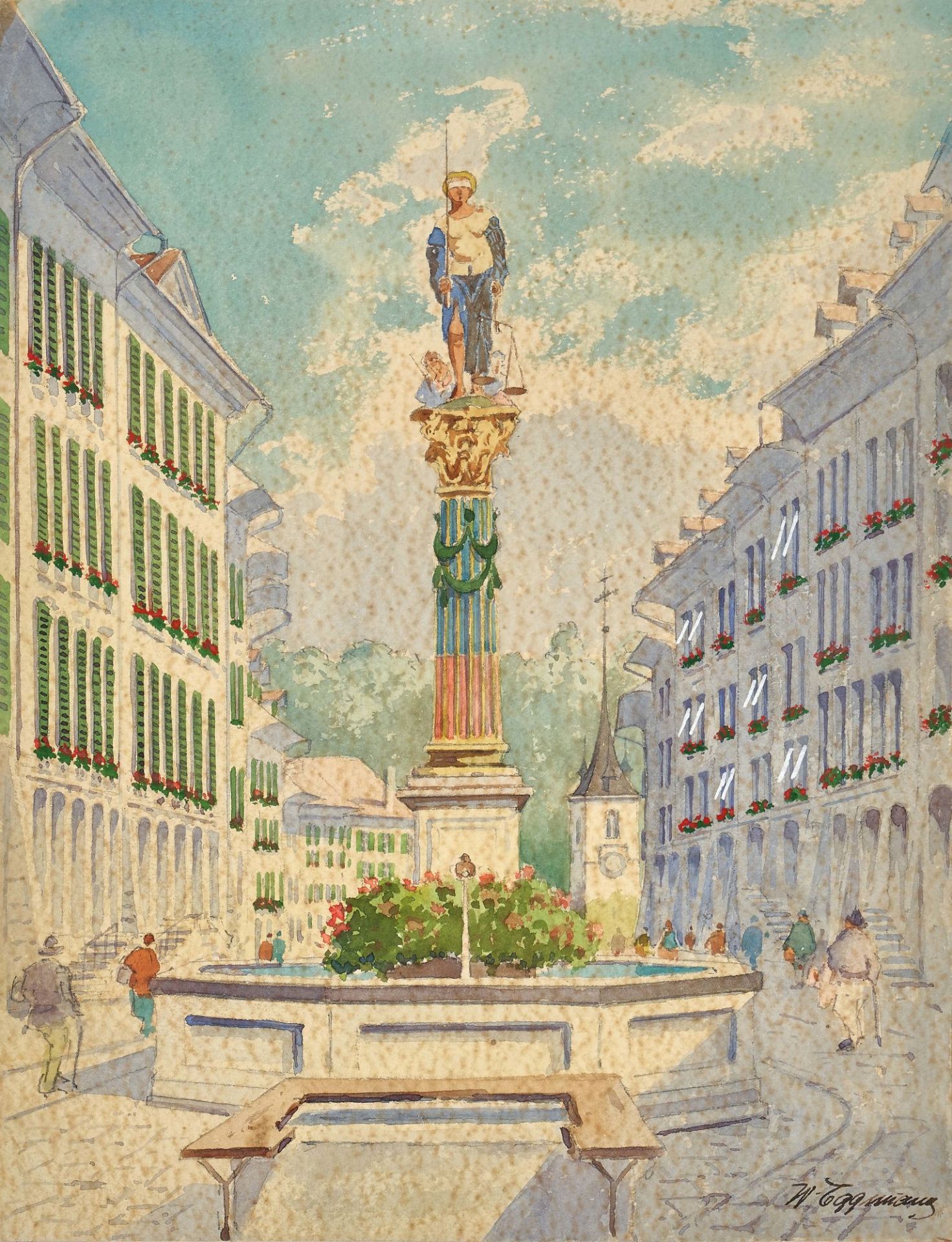 EGGIMANN, WALTER: Der Gerechtigkeitsbrunnen in Bern.