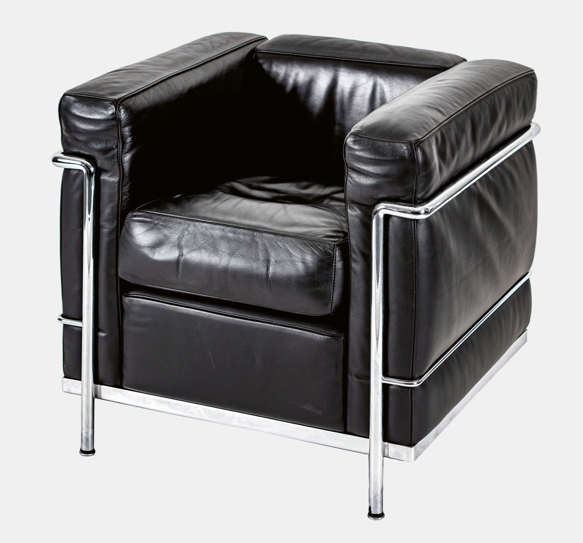 LE CORBUSIER (EIGTL. JEANNERET, CHARLES-ÉDOUARD): Sessel "Grand Confort LC2" (Ausführung Cassina).