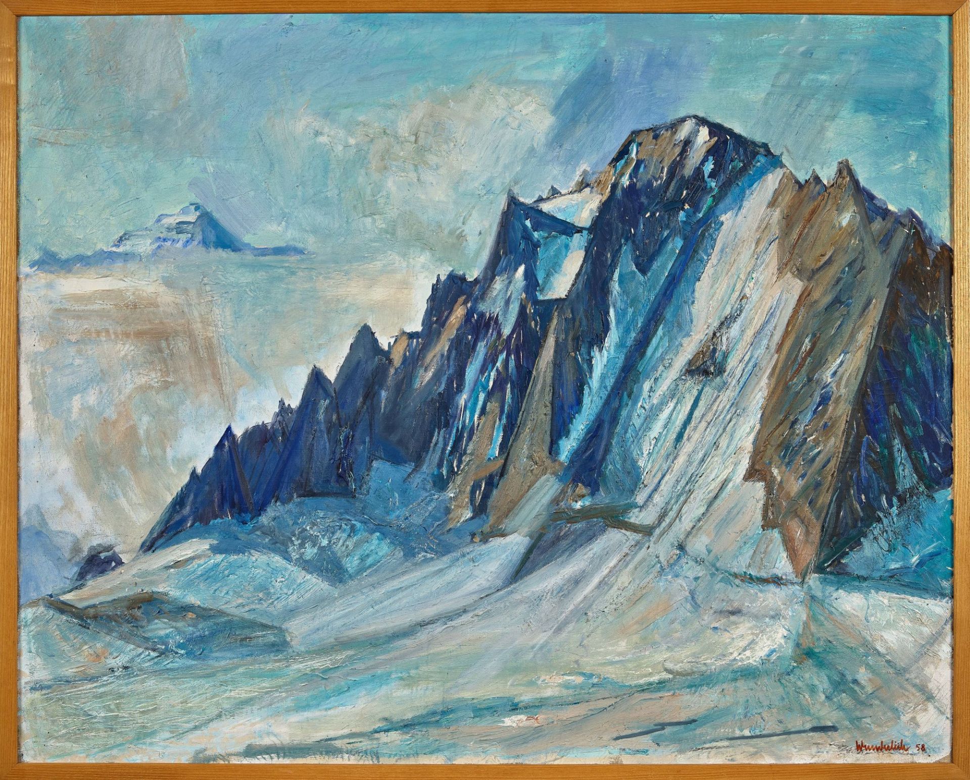 WUNDERLICH, EDMUND: "Portalay (Mt. Blanc)". - Image 2 of 2