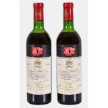 CHÂTEAU MOUTON ROTHSCHILD: Pauillac, Premier Grand Cru Classé, 1972.