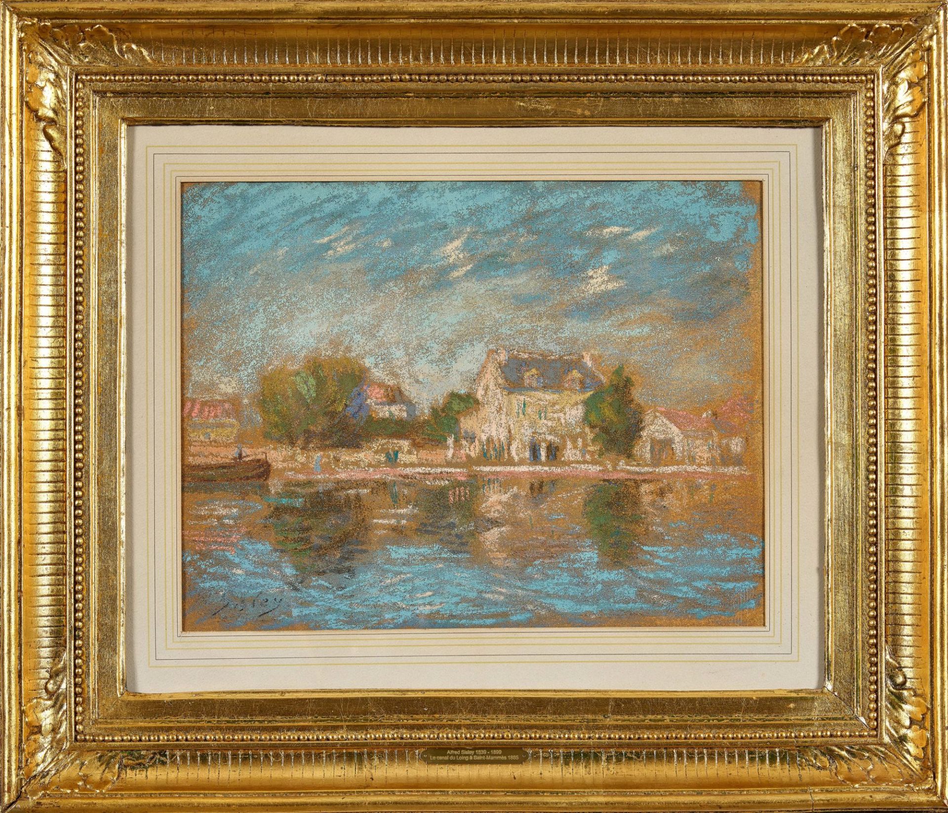 SISLEY, ALFRED: "Le canal du Loing à Saint-Mammes". - Bild 2 aus 2