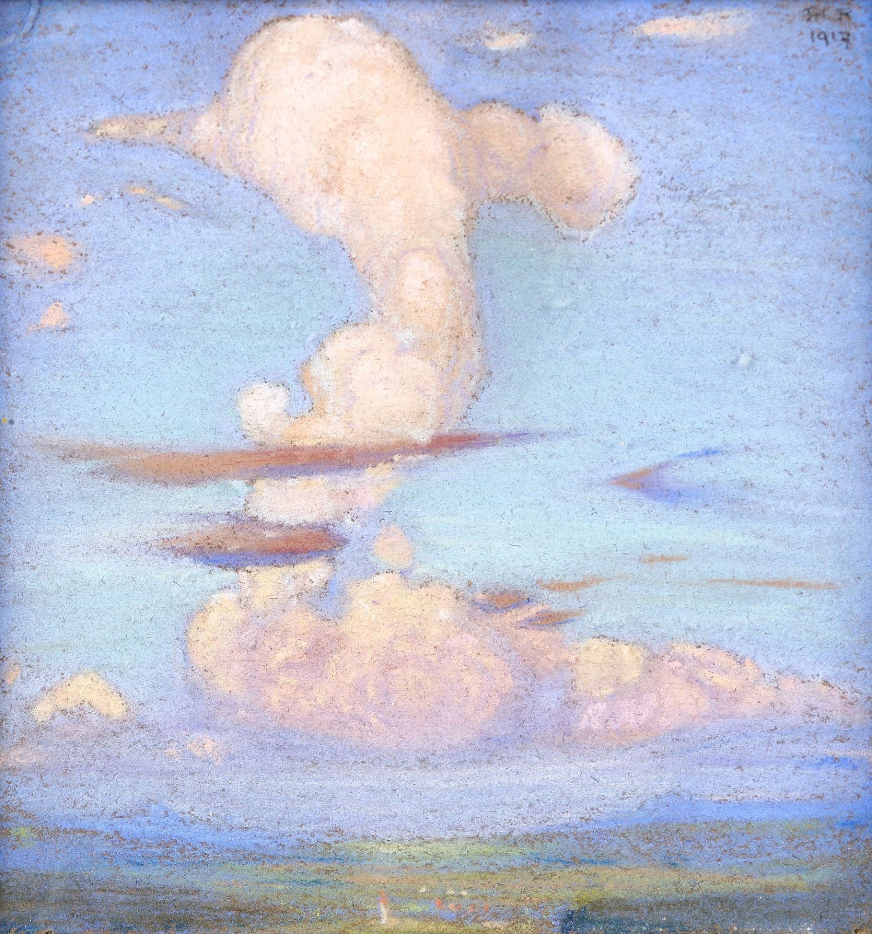 RIBAUPIERRE, FRANÇOIS DE: Wolken über Landschaft.