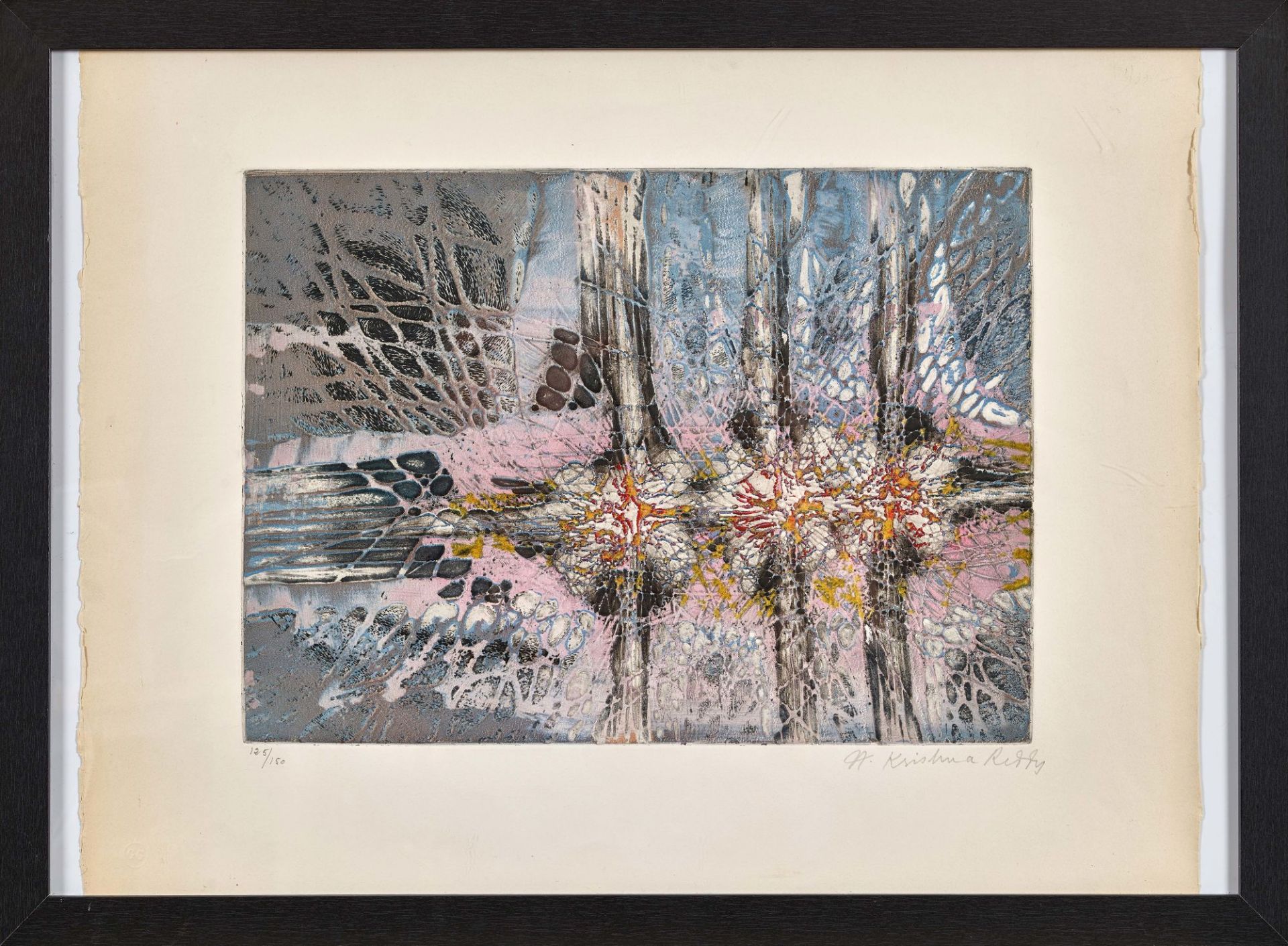 REDDY KRISHNA: "Water Lilies". - Image 2 of 2