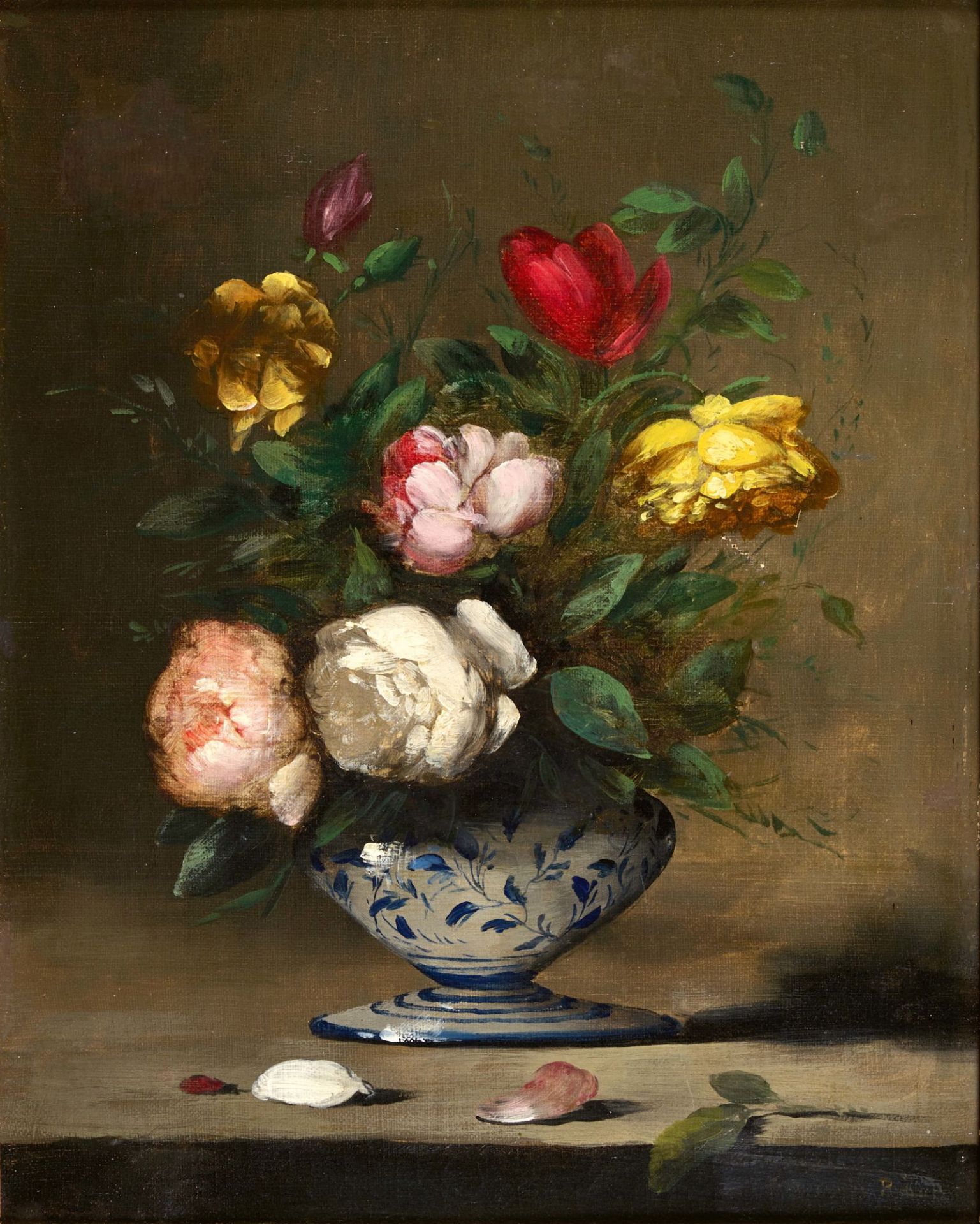 RIBOT, GERMAIN THÉODORE: Bouquet de fleurs.