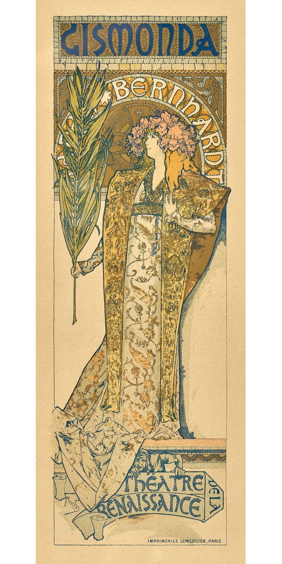 MUCHA, ALFONS: "Gismonda".