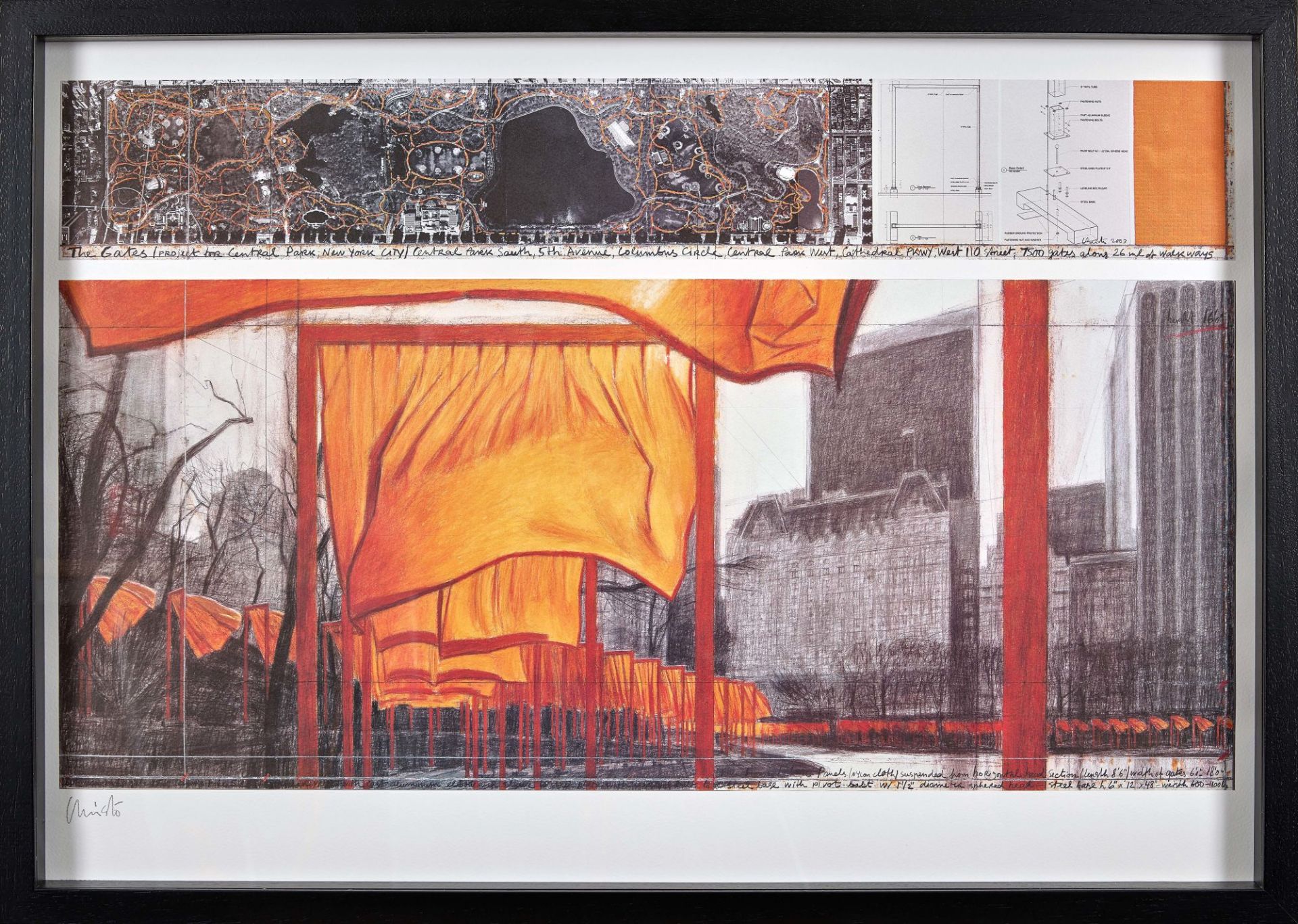 CHRISTO (EIGTL. JAVACHEFF, CHRISTO): "The Gates - Project for Central Park, New York City". - Image 2 of 2