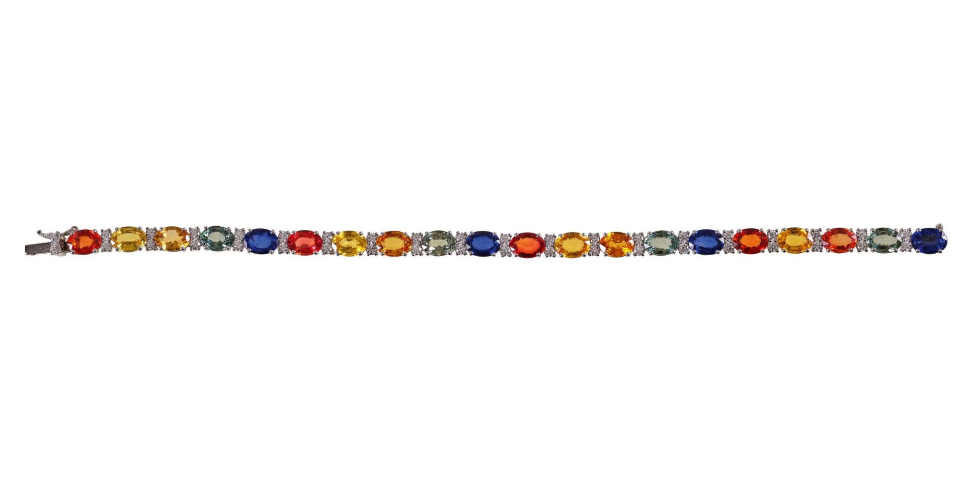 SAPHIR-DIAMANT-BRACELET - Image 2 of 2