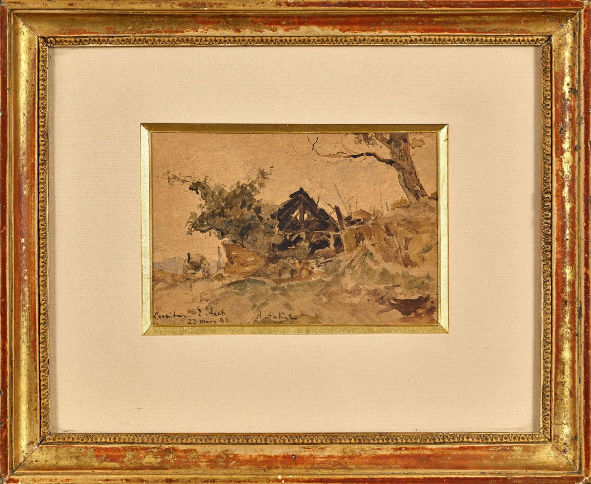 ANKER, ALBERT: "L'ermitage d'Anet". - Image 2 of 2