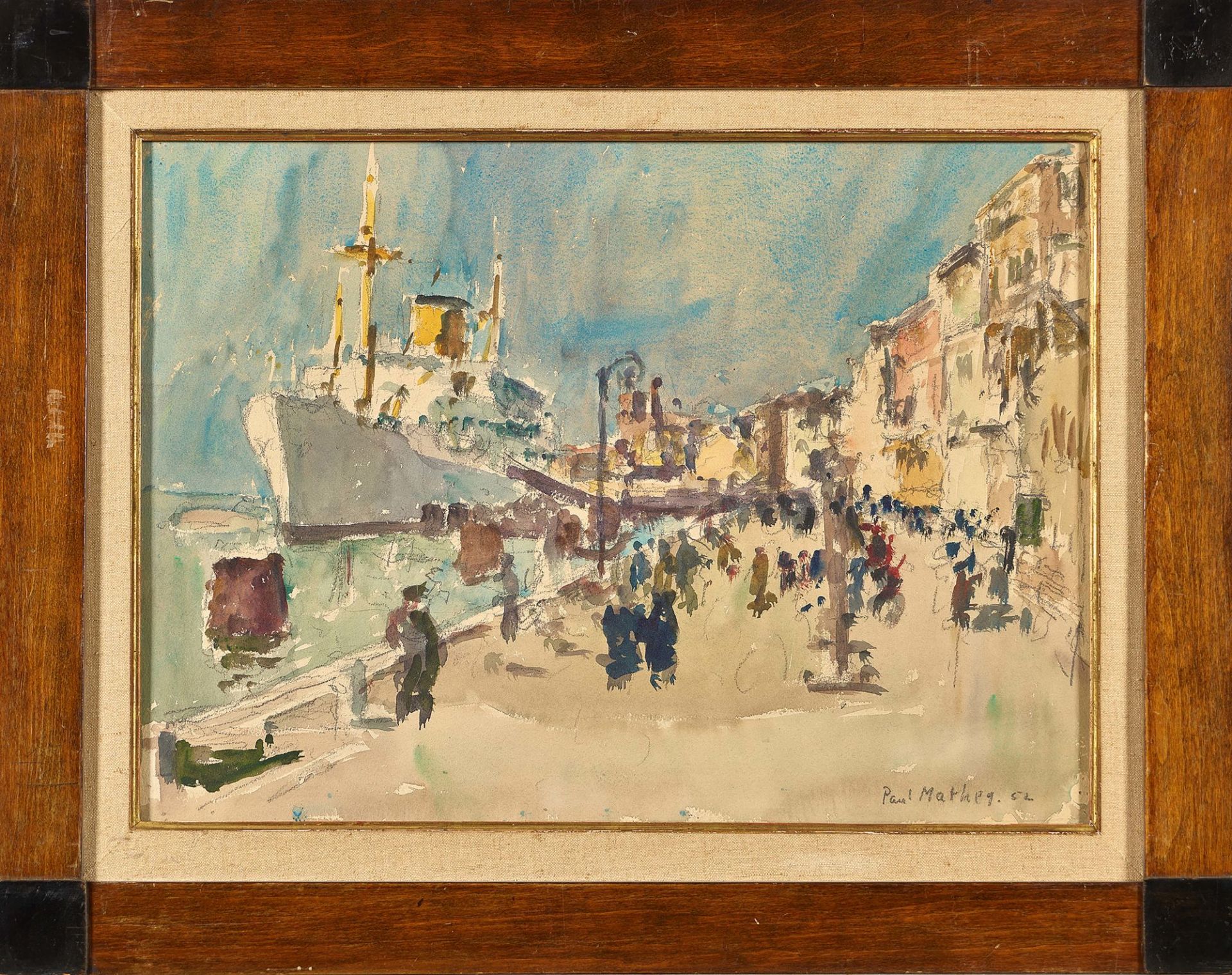 MATHEY, PAUL ALBERT: Promenade von Venedig. - Bild 2 aus 2