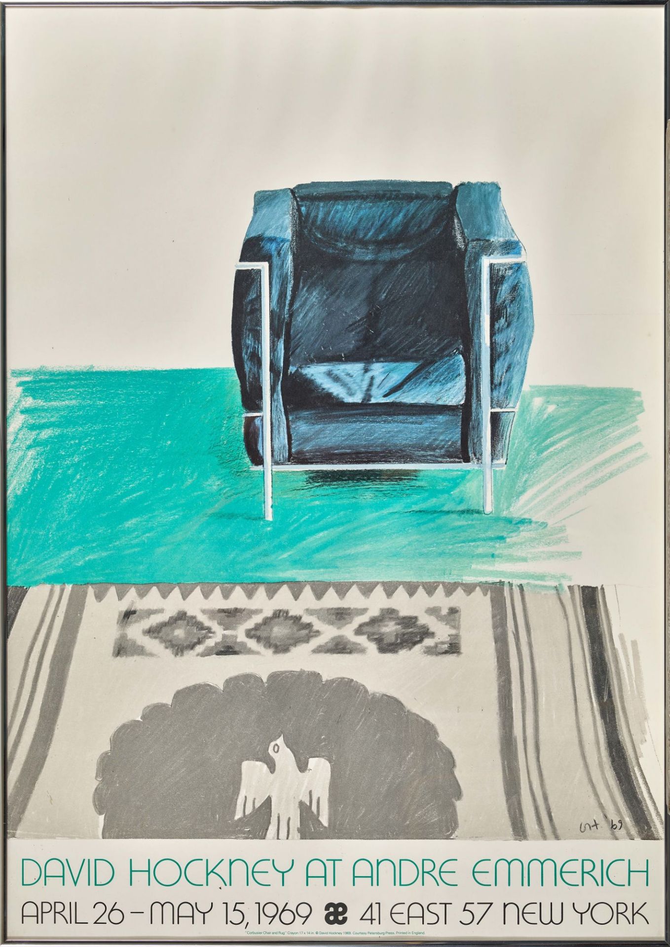 HOCKNEY, DAVID: "David Hockney at Andre Emmerich New York 1969". - Bild 2 aus 2