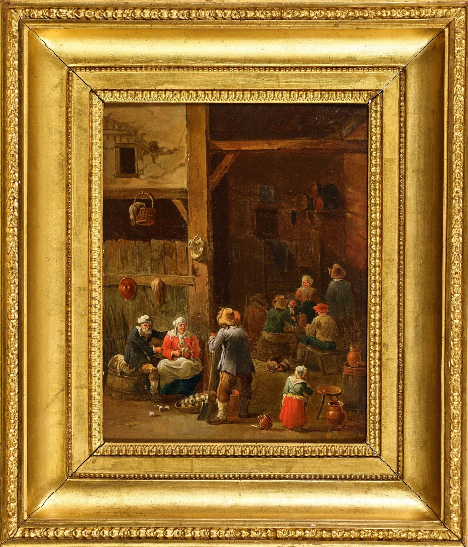 TENIERS, DAVID II, Nachfolger - Follower: Gesellschaftliches Stelldichein in der Taverne. - Bild 2 aus 2