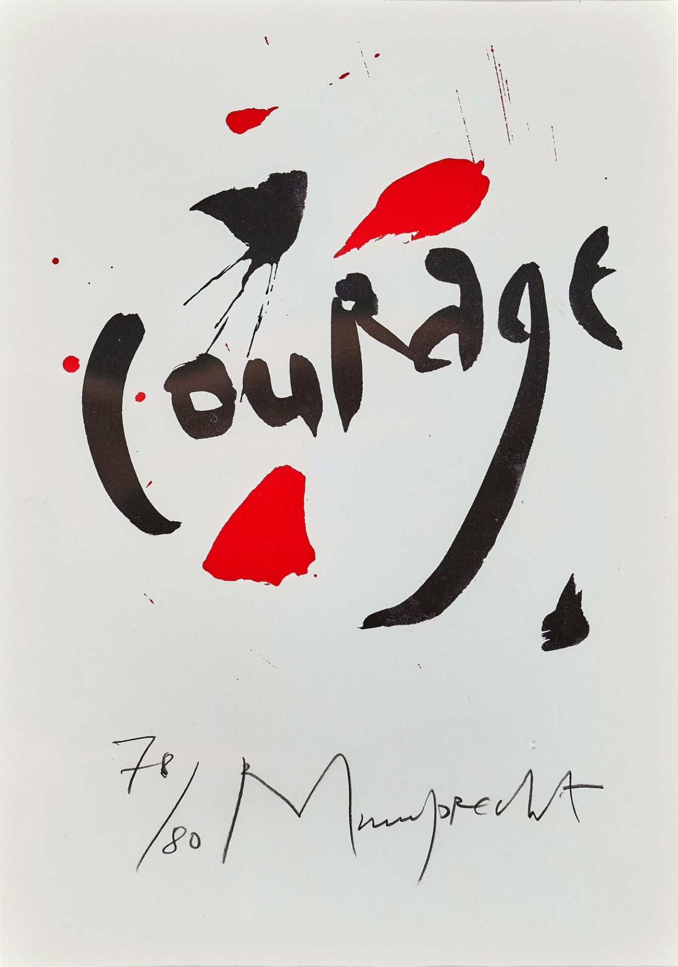 MUMPRECHT, RUDOLF: "Courage".