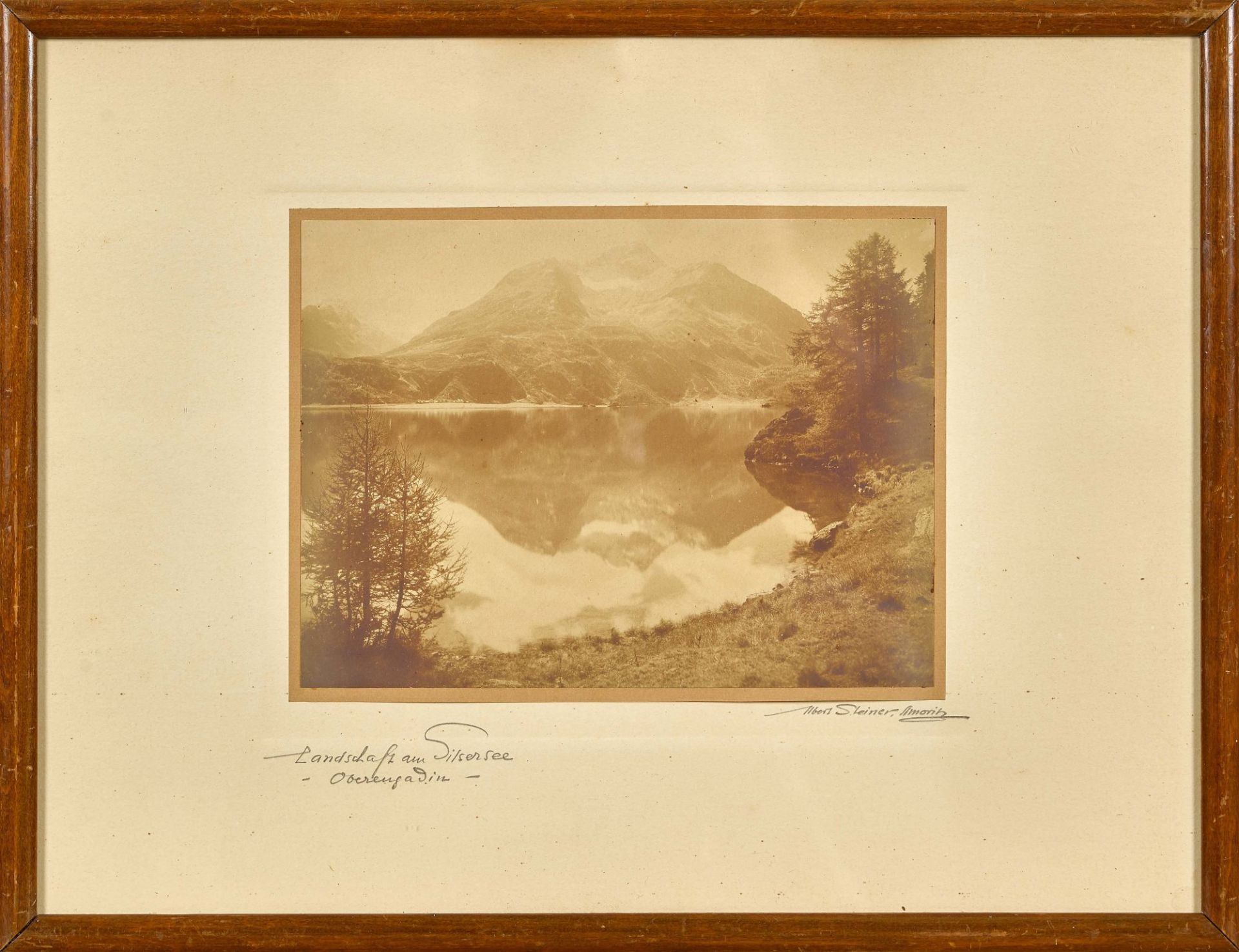 STEINER, ALBERT: "Landschaft am Silsersee, Oberengadin". - Image 2 of 2