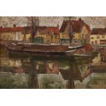 BREITNER, GEORGE HENDRIK: "Bruges, au bord du canal".