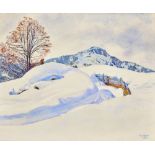 COLOMBI, PLINIO: Sonnige Winterlandschaft.