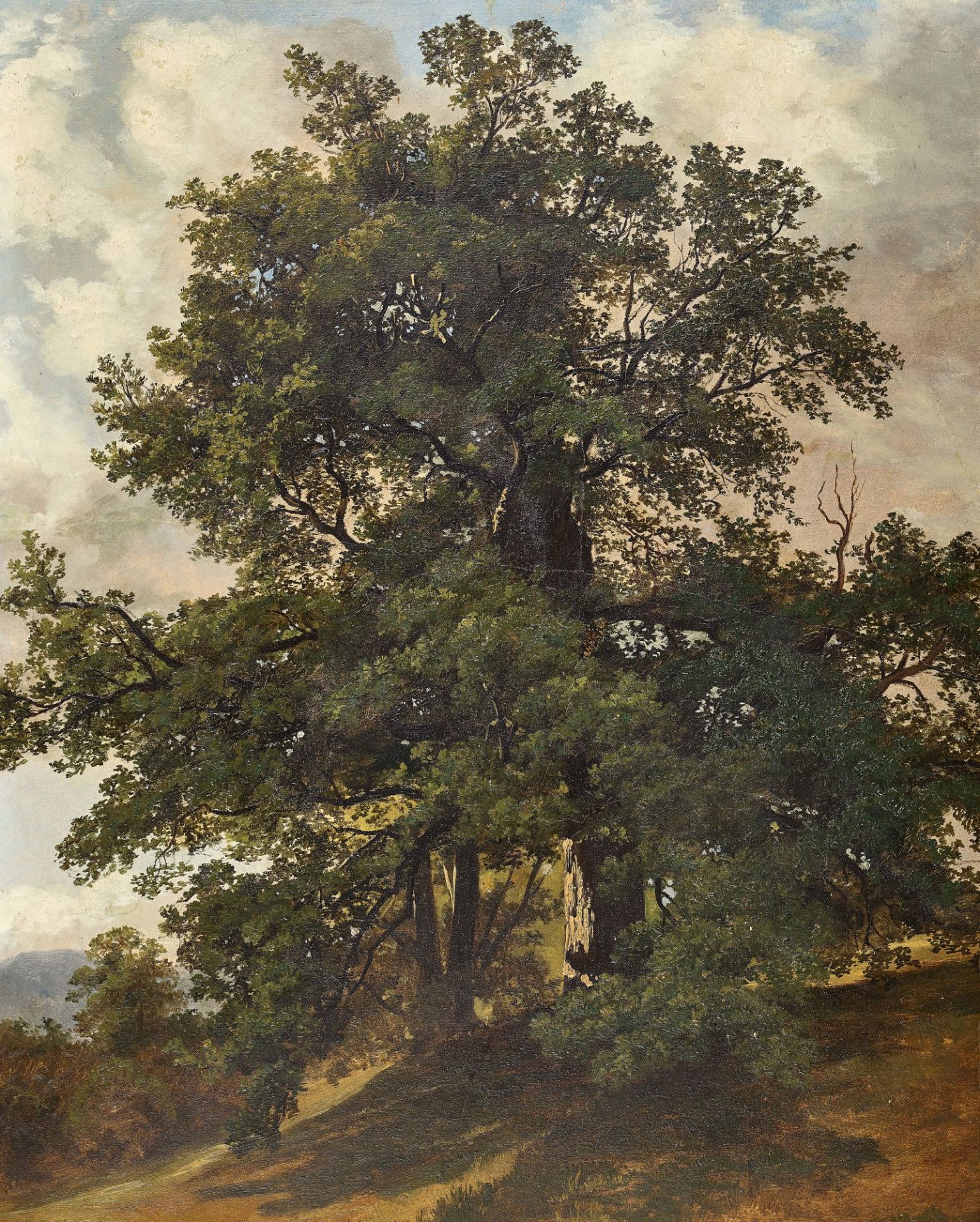 SCHWEIZ, 19. JH.: Landschaft mit Bäumen.