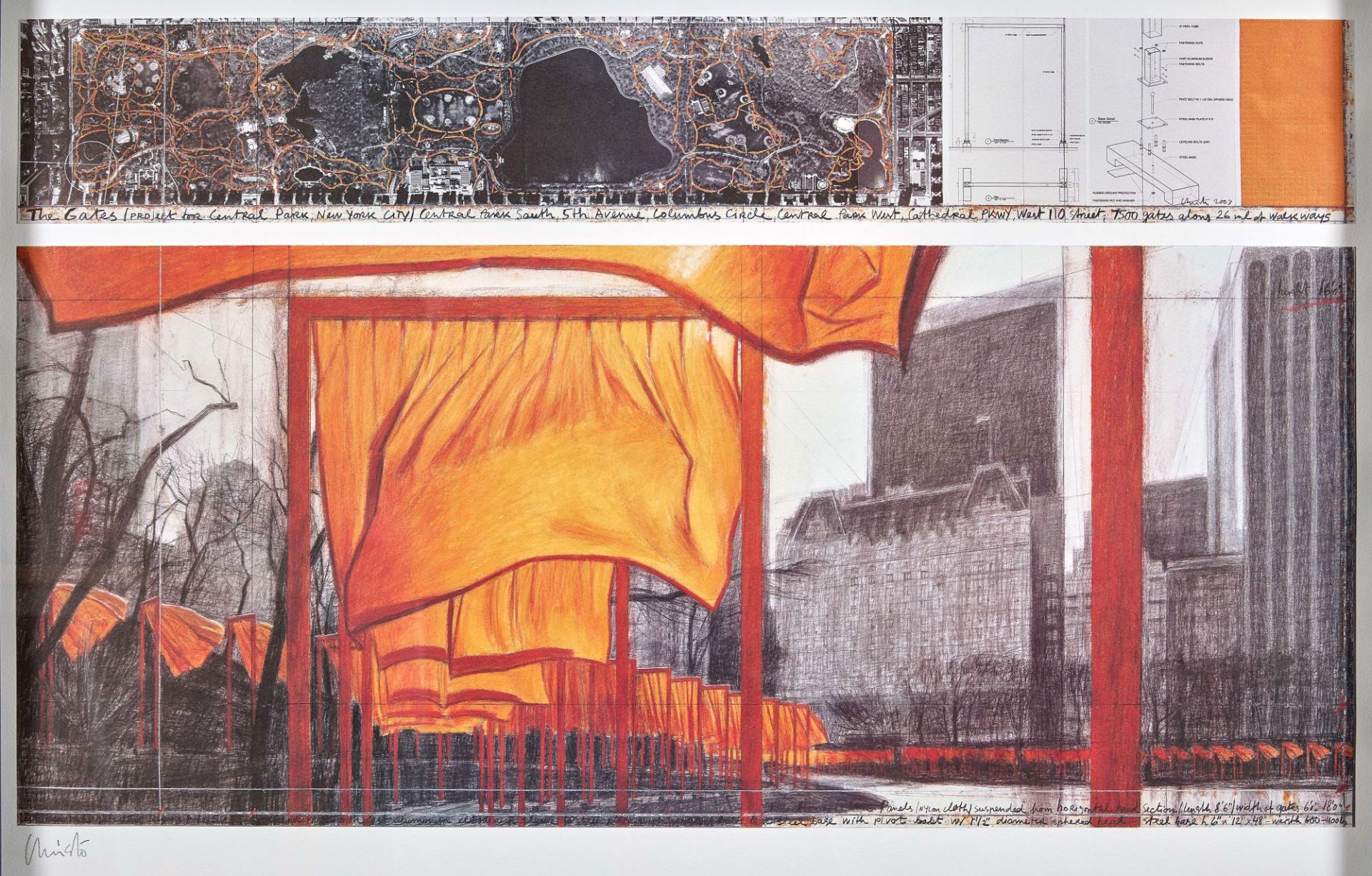 CHRISTO (EIGTL. JAVACHEFF, CHRISTO): "The Gates - Project for Central Park, New York City".