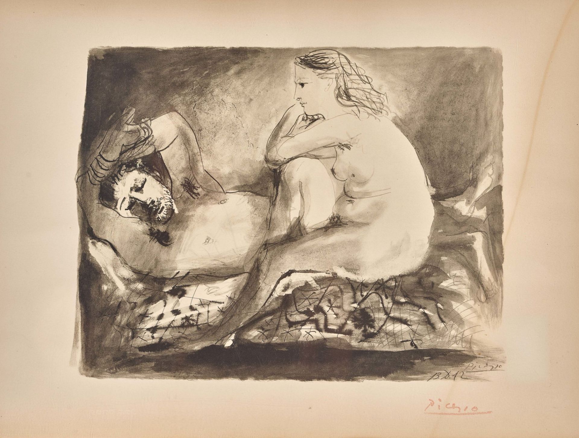 PICASSO, PABLO, Nach - After: "Le dormeur".