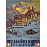 FINK, WALDEMAR THEOPHIL: "Regina Hôtel Wengen Bernese Oberland".