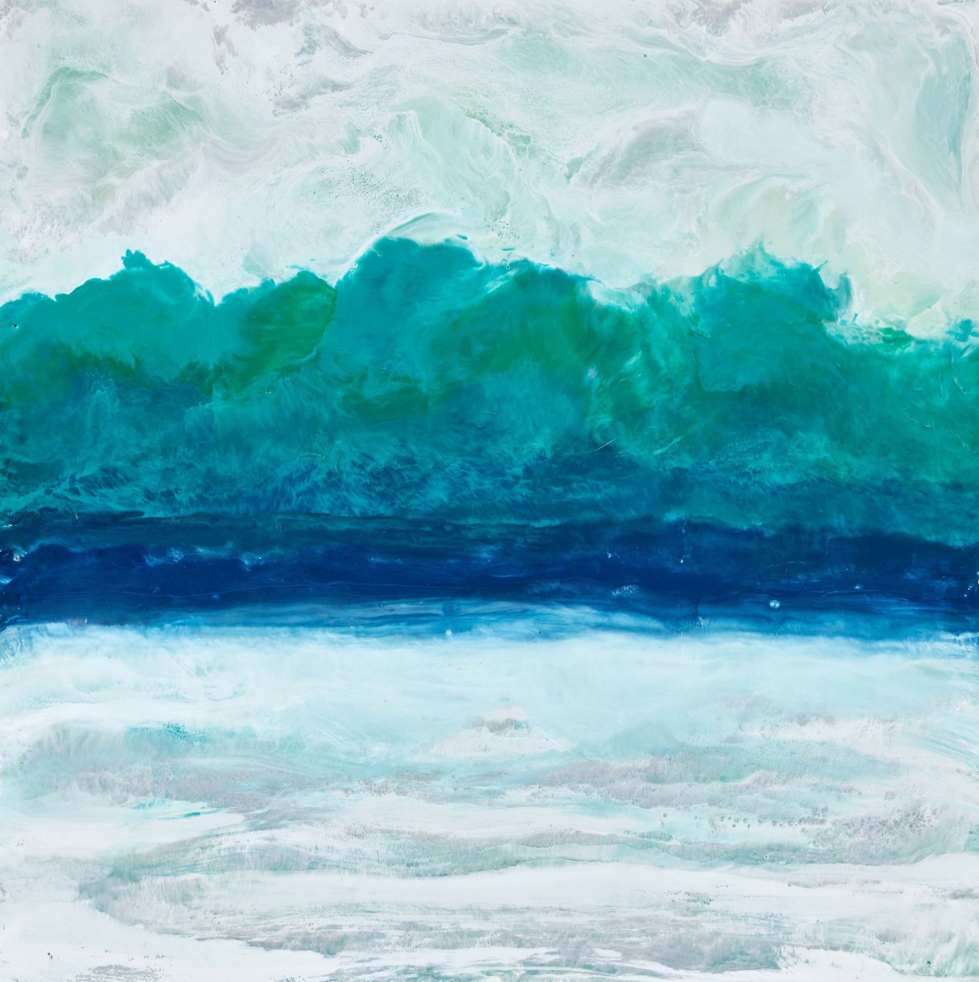 ACHILLEOS-STÄUBLI, ANNA: Encaustic Seascape.