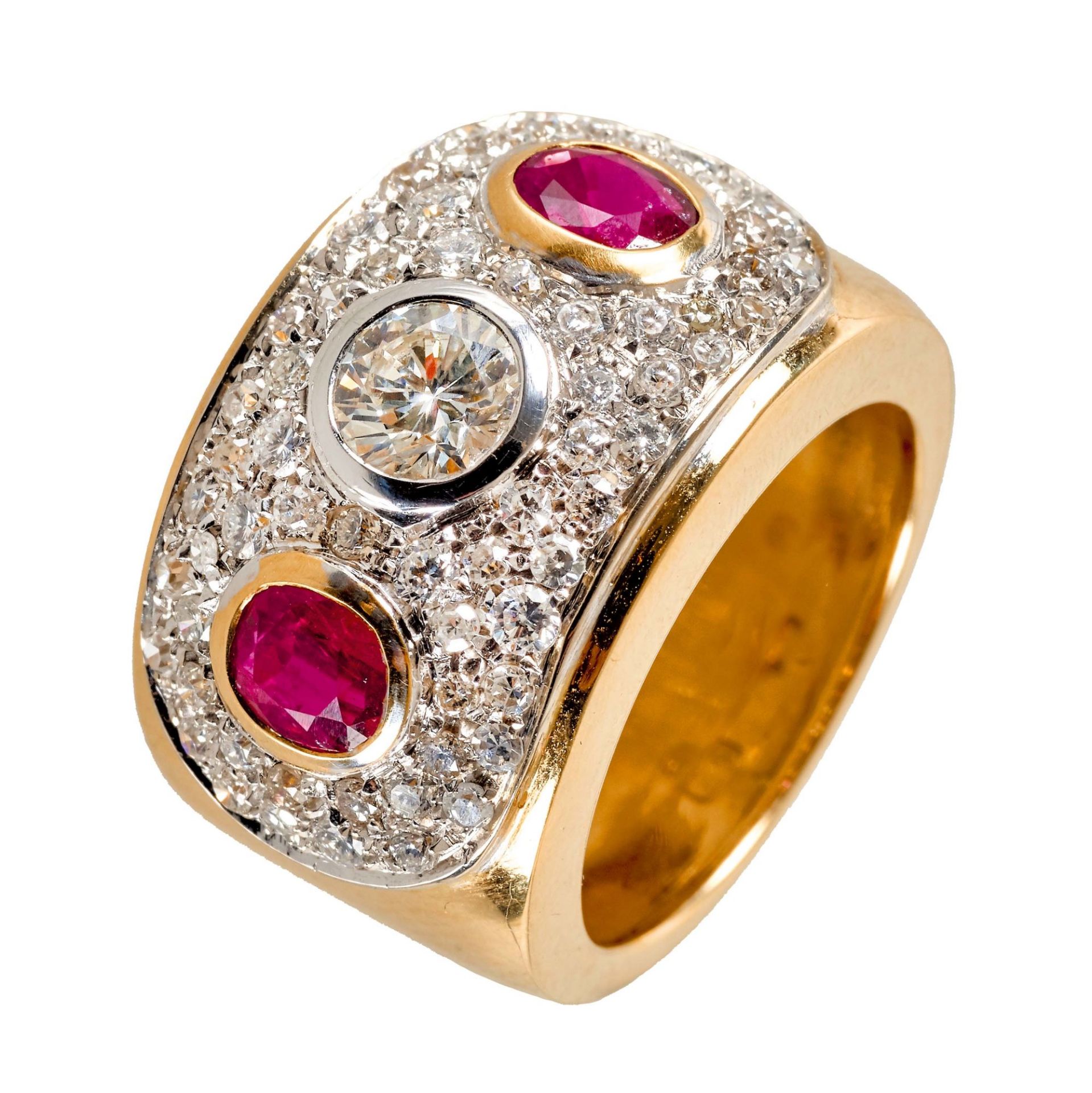 RUBIN-DIAMANT-RING