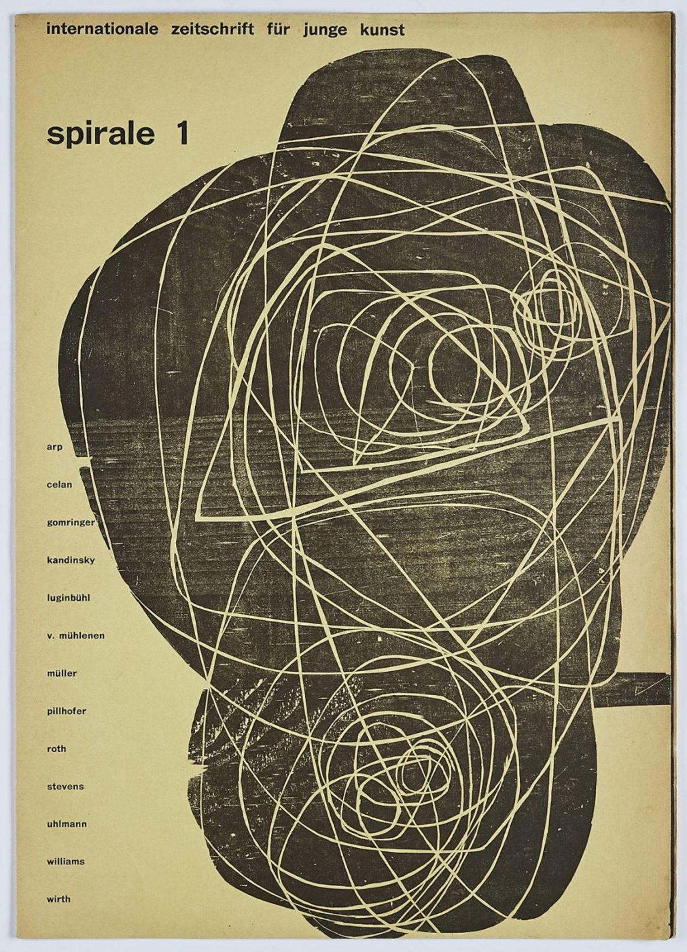 "spirale #1. internationale zeitschrift für junge kunst" 1953 - Image 2 of 4
