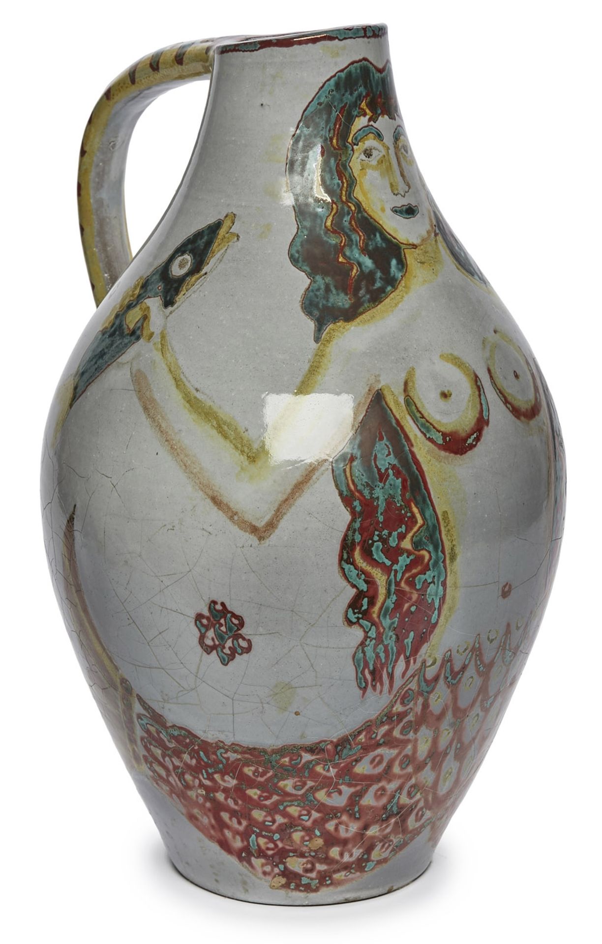 Keramikkunst Günther Stüdemann: Gr. Kanne "Sirene", um 1975. - Bild 2 aus 6