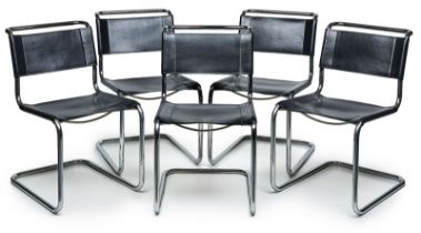 Satz v. 5 Freischwingern "S33", Thonet