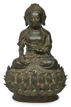 Buddha auf Lotos-Thron, China wohl 19. Jh.