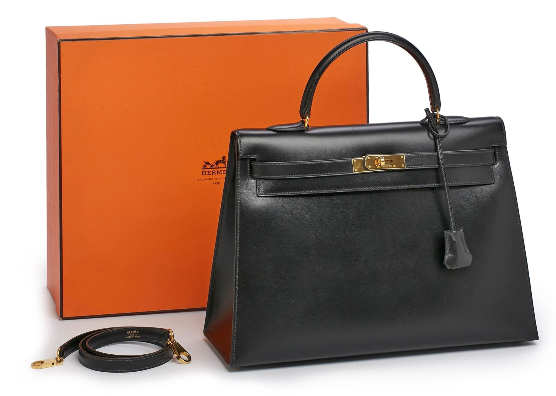 Handtasche "Kelly Bag", Hermès 1992. - Bild 3 aus 7
