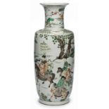 Gr. Vase "Kaiser zu Pferde", China wohl 18. Jh.
