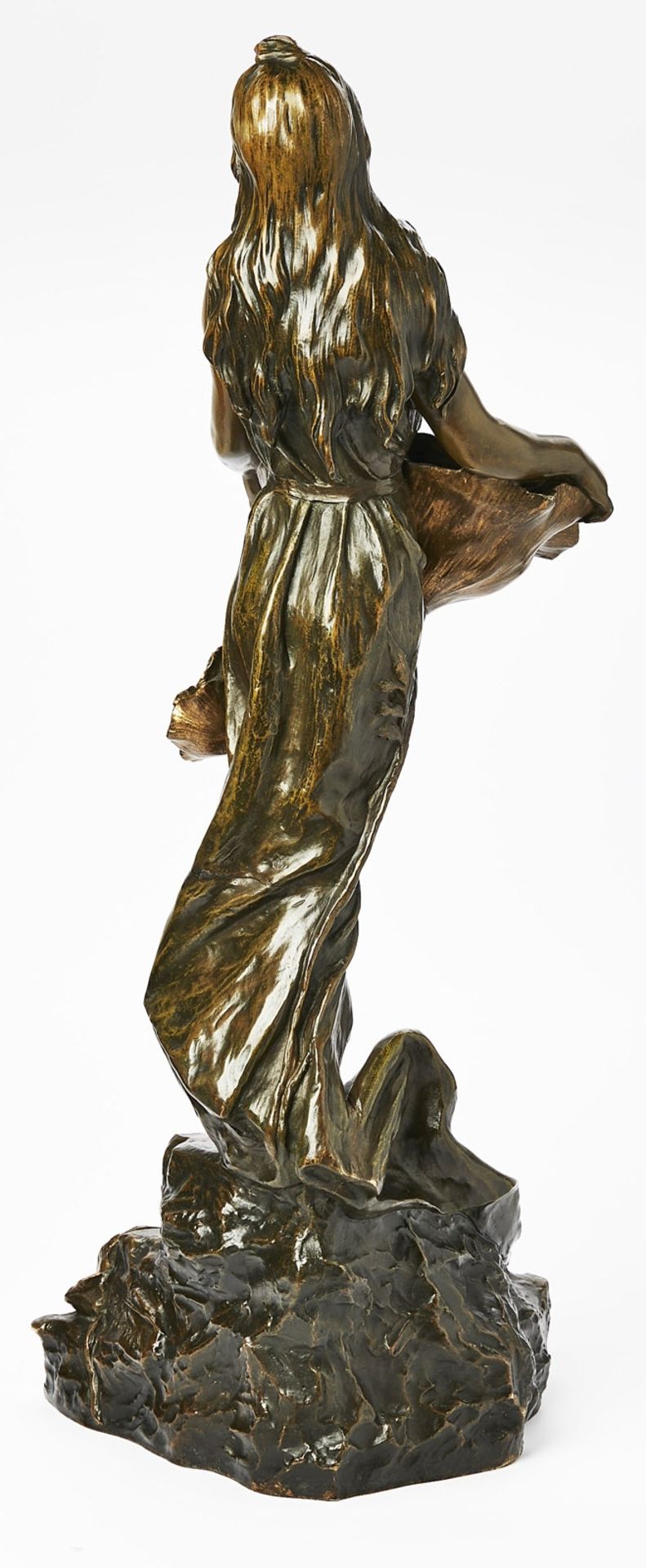 Gr. Bronze Emmanuel Villanis: "Coquelicot", Jugendstil, um 1900. - Image 4 of 4