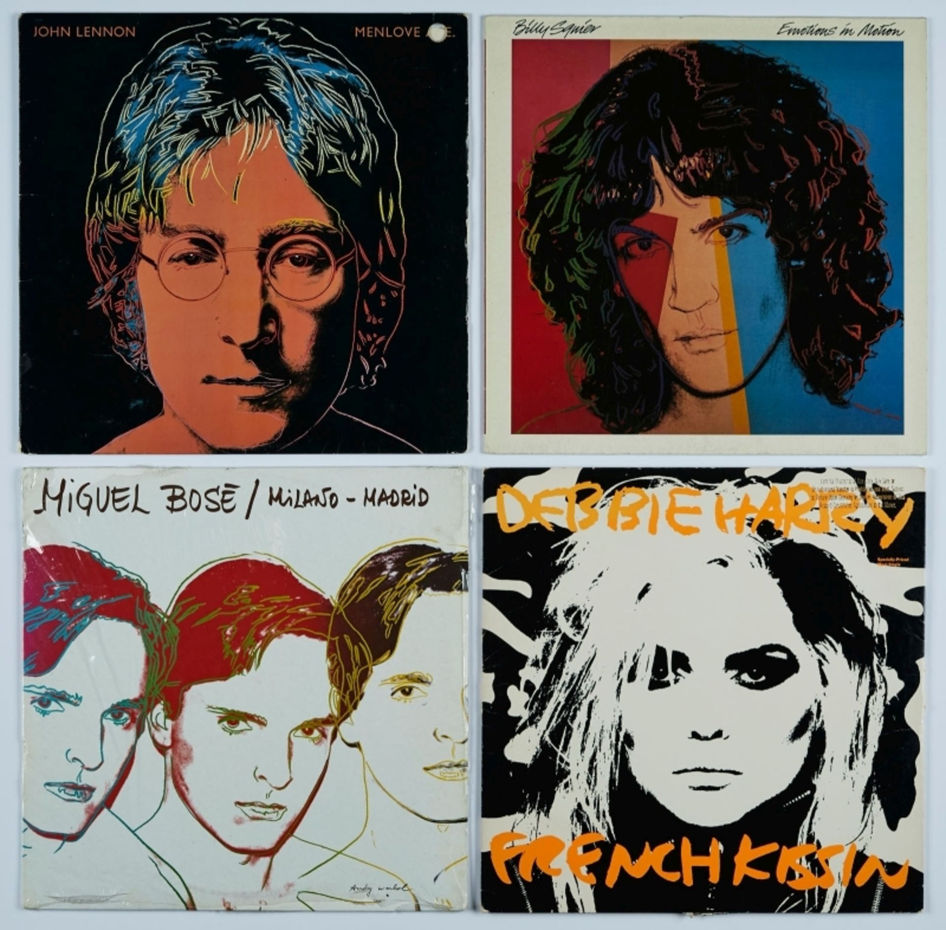 4 LPs Coverdesign von Andy Warhol