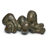 Bronze Michael Croissant: Liegender Frauenakt, wohl um 1980.