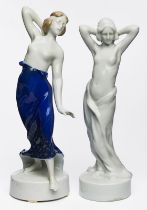 Satz von 2 Figuren, Jugendstil, Rosenthal um 1910.