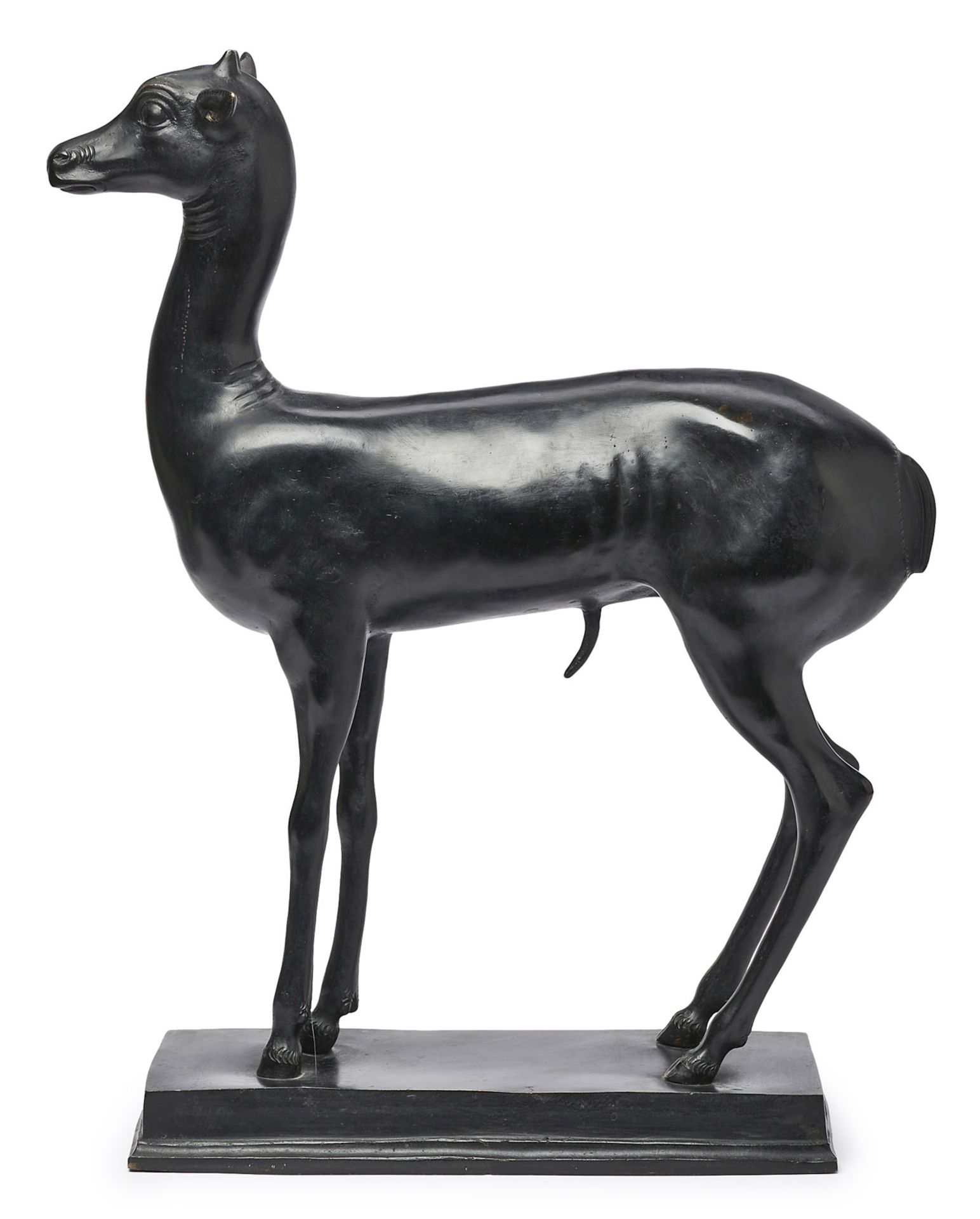 Bronze Fritz Behn zugeschr.: Gazelle, 1. Hälfte 20. Jh. - Image 2 of 2